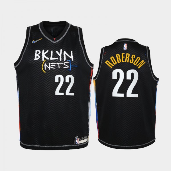 Andre Roberson Brooklyn Nets #22 Youth City 2020-21 Edition Jersey - Black