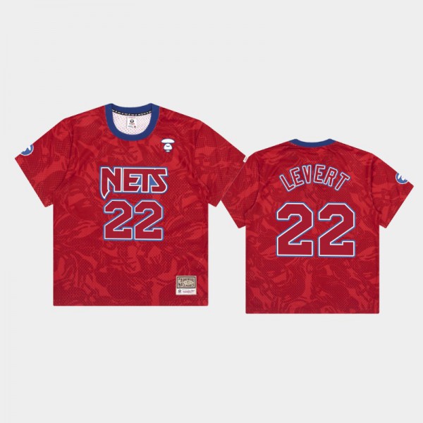 Caris LeVert Brooklyn Nets #22 Men's Aape Jersey - Red