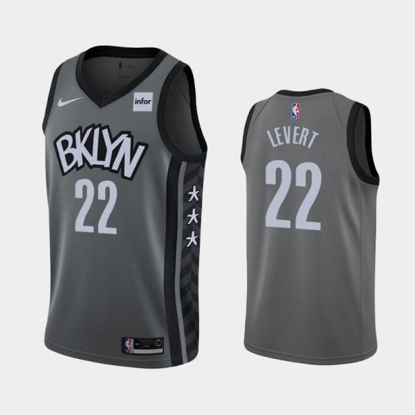 Caris LeVert Brooklyn Nets #22 Men's Statement 2019-20 Jersey - Gray