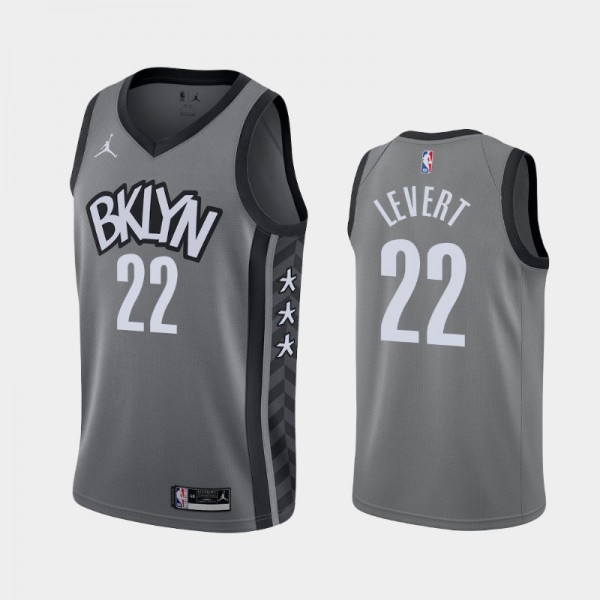 Caris LeVert Brooklyn Nets #22 Men's Statement 2020-21 Jersey - Gray