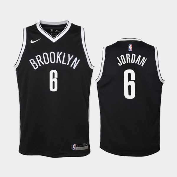 DeAndre Jordan Brooklyn Nets #6 Youth Icon Jersey - Black
