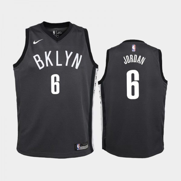 DeAndre Jordan Brooklyn Nets #6 Youth Statement Jersey - Black