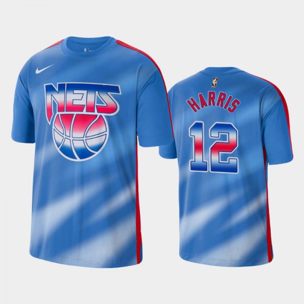 Joe Harris Brooklyn Nets #12 Men's Hardwood Classics Performance Shooting T-Shirt - Blue