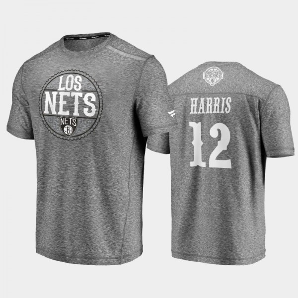 Joe Harris Brooklyn Nets Men's 2020 Latin Nights Noches Ene-Be-A T-Shirt - Heathered Gray