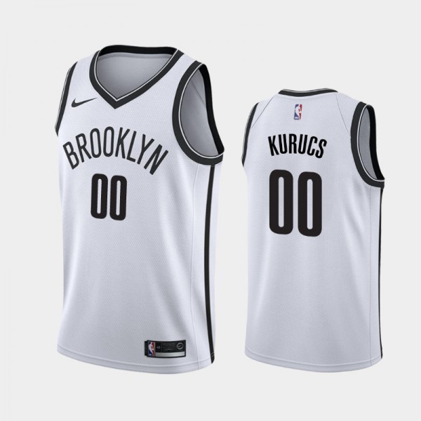Rodions Kurucs Brooklyn Nets #00 Men's Association 2019 season Jersey - White