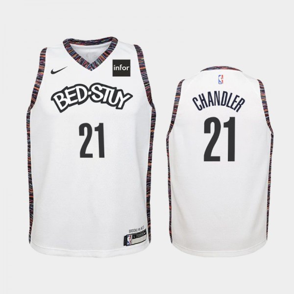 Wilson Chandler Brooklyn Nets #21 Youth City 2019-20 Jersey - White